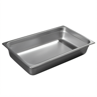 Carlisle DuraPan Full-Size Solid Steam Table Pan, 4-Inch Deep, 24 Gauge 18/8 Stainless Steel