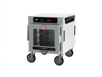 Metro HotBlox Narrow 4-Pan Undercounter Insulated Holding Cabinet with Clear Door and Digital Touchscreen Controls
