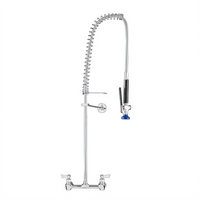 Fisher 8-Inch Centers Backsplash Mount Pre-Rinse Unit with EZ-Install Adapters, Stainless Steel