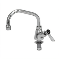 Fisher Deck-Mount Single-Hole Manual Faucet with 12-Inch Swing Spout