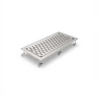 John Boos Drop-In Stainless Steel Drip Pan with Removable Perforated Insert, 30 x 12 Inches