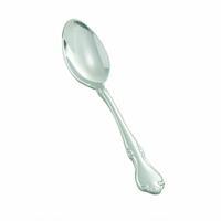 Winco Chantelle 4-5/8-Inch Demitasse Spoon, 18/8 Stainless Steel, Extra Heavy Weight, Mirror Finish