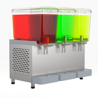 Crathco Classic Pro Triple Standard Pre-Mix Cold Beverage Dispenser, 3 x 4.75-Gallon Bowls