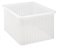 Quantum Dividable Grid Food Box, Clear, 22-1/2 x 17-1/2 x 12 Inches