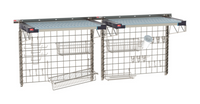 Metro SmartWall Life Double-Wide One-Tier Wall-Mounted Sink Shelving Starter Kit