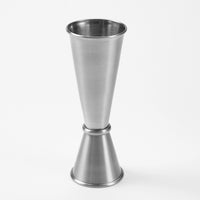 American Metalcraft Stainless Steel Double Jigger, 1 oz. x 2 oz., Rolled Edge, Satin Finish