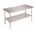 Thumbnail image #1 for John Boos Stallion Budget Stainless Steel Top Work Table with Adjustable Undershelf, 24 x 18 Inches
