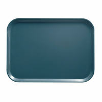 Cambro Camtray Rectangular Fiberglass Cafeteria Tray, 10-5/8 x 13-3/4 Inches, Slate Blue