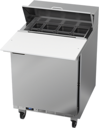Beverage-Air SPE27HC-C 27-Inch One-Section 1-Door Sandwich Prep Table Refrigerator with 17-Inch Cutting Board, 6.76 Cu. Ft.