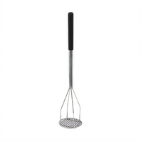 Winco Round Potato Masher with 5-Inch Head and 24-1/2-Inch Long Handle