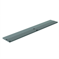 48-Inch Stainless Steel Bar Drink Rail with 2 Removable Grates and Right-Side Drain