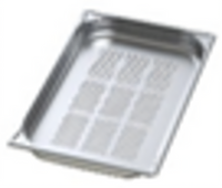 Henny Penny 1/1 GN Perforated Stainless Steel Hotel Pan, 1.57-Inch Deep