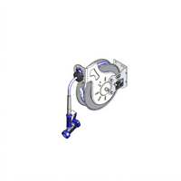 Open Epoxy Coated Steel Retractable Hose Reel System with 3/8