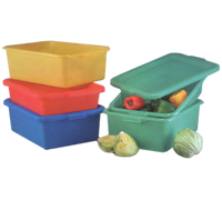 Vollrath Traex Color-Mate 20 x 15 x 7-Inch Perforated Drain Box, Green