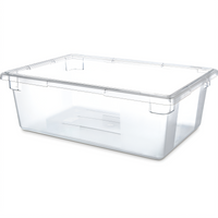 StorPlus Clear Polycarbonate Stackable Food Storage Box, 12.5 Gallon, 18 x 26 x 9 Inches