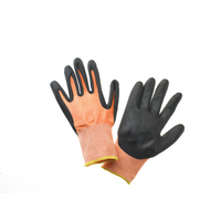 Mercer Culinary Millennia Medium Cut Resistant Food Processing Gloves, 13-Gauge HPPE, Nitrile-Coated Palm and Fingertips