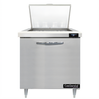 Continental Refrigerator D32N12M Designer Line 32-Inch One-Section Mighty Top 12-Pan Sandwich Prep Refrigerator