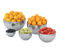 Vollrath Round Double-Wall Insulated Stainless Steel Serving Bowl, 3/4 Quart