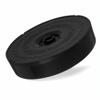 Carlisle 12-Inch Black Polypropylene Tortilla Server with Lift-Off Lid