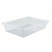 Winco Full-Size 6-Inch Deep Clear Polycarbonate Food Storage Box, 9 Gallons