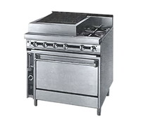 Titan 36-Inch Heavy Duty Gas Range with 24-Inch Charbroiler and Convection Oven