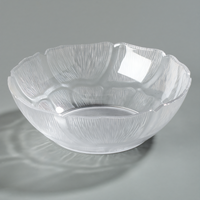 Petal Mist 18 oz. 6-Inch Clear Polycarbonate Scalloped Bowl