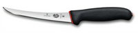 Victorinox 6-Inch Curved Narrow Blade Boning Knife with Black/Red Dual Grip Handle