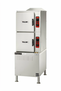 Vulcan C24ET10 Electric Convection Steamer on Cabinet Base, 2-Compartment, 10-Pan Capacity