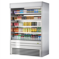 Turbo Air 60-Inch Vertical Open Display Merchandiser Refrigerator, 28.6 Cu. Ft., Stainless Steel