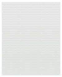 Quantum QLP-4861HC Wall-Mounted Louvered Panel Starter Unit, 48 in W x 61 in H, Oyster White