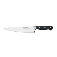 Acero 8-Inch Forged Chef's Knife with German High Carbon Stainless Steel Blade and Black POM Handle