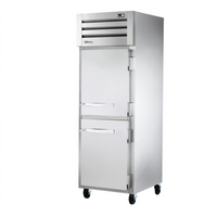 True SPEC SERIES 1-Section Reach-In Refrigerator with 2 Stainless Steel Solid Half Swing Doors and Top-Mounted R290 Refrigeration