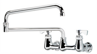 Krowne Royal Series Splash-Mounted Commercial Faucet with 24-Inch Jointed Spout, 8-Inch Centers