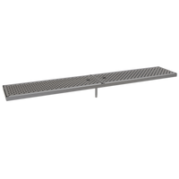 Glastender Surface Mount Stainless Steel Drain Pan, 44 x 8 Inches