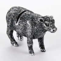 American Metalcraft Whimsical Cow Polyresin Tabletop Menu Card Holder