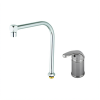T&S Brass Low-Lead Side Mount Mixing Faucet with Swing Nozzle and 2.2 GPM Aerator