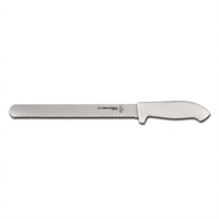 Dexter Russell SofGrip 12-Inch Scalloped Roast Slicer Knife with White Soft Grip Handle