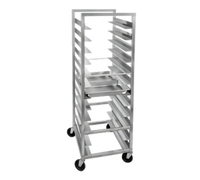 Channel Lifetime Tough Heavy-Duty Mobile 12 x 20 Steam Table Pan Rack, 22-Pan Capacity, End Load