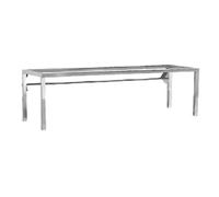 24 Inch Single-Tier Overshelf with 6 Inch Adjustable Sneeze Guard