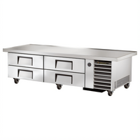 Refrigerated Chef Base with 4 Drawers and 86-1/4-Inch Stainless Steel Top