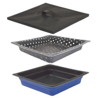 Prática Steamer 3-Piece Cooking Pan Set for Speed Ovens