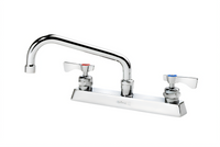 Krowne Royal Series 8-Inch Center Deck Mount Manual Faucet with 8-Inch Swing Spout