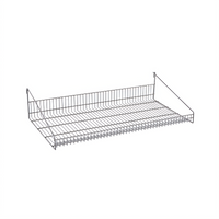 Metro SmartWall 36-Inch x 18-Inch Wall-Mounted Grid Shelf with Retaining Edge