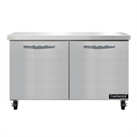 Continental Refrigerator SWF48N 48 Inch Two-Section Worktop Freezer with Solid Doors