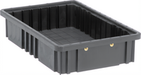 Quantum Conductive Dividable Grid Food Storage Container, 16-1/2 x 10-7/8 x 3-1/2, Black