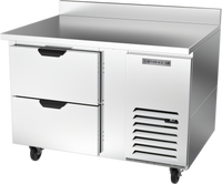 Beverage-Air 46-Inch Worktop Refrigerator with 2 Drawers, Side-Mounted Self-Contained R290 Refrigeration