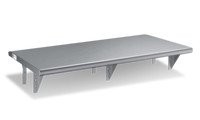 72-Inch x 24-Inch Heavy Duty Single Pass-Thru Shelf, 16/304 Stainless Steel Construction