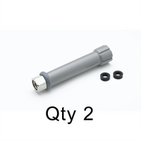 Gray Handle Grip Assemblies with 3/8 Inch NPT Female Inlet