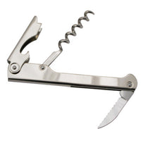 Winco Economy Stainless Steel Waiter's Corkscrew, Natural Finish