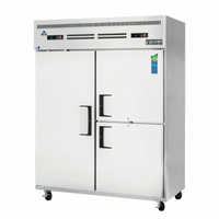 Everest Refrigeration 2-Section Dual Temperature Reach-In Refrigerator/Freezer Combo, 59 Inch Wide, Top-Mount Self-Contained
